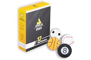 JOOLA 42177 - Juego de Pelotas de Tenis de Mesa (40 mm, 3 Estrellas, Rebote Uniforme, Colorido)