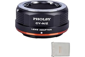 PHOLSY Adaptador Objetivos Montura Compatible con Objetivos Montura Yashica Contax C/Y y Cuerpo Cámara Nikon Z para Nikon Zfc, Z30, Z9, Z8, Z6, Z7, Z5, Z50 (Nota: NO Apto para Z6 II y Z7 II) CY-Z