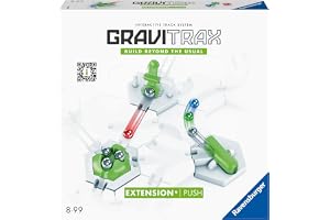 Ravensburger - Gravitrax Push Expansion | Kulbana med 42 delar | Barnpussel med kulor