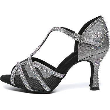 Scarpe Da Ballo Uomo Latino E Standard - Tacco 2.5 Cm | Suola Scamosciata Antiscivolo | Per Salsa, Tango, Liscio