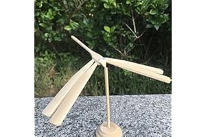 HE8SHUN Libellula in bambù bilanciante, creativo fai da te in bambù con occhi volanti, giocattoli educativi in legno per bambini, statuetta decorativa per casa, ufficio, decorazione per la stanza dei bambini