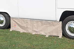 Just Kampers T2 Awning Skirt Draught Excluder Wind Breaker Compatible with VW T2 Split T2 Bay T25 T3 1950-92