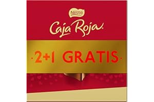 Nestlé - Caja Roja, Bombones Chocolate con Leche (3 x 100 g), Lote 2+1.