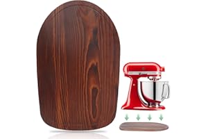 ‎SUN3DRUCKER Gleitbrett Kompatibel mit KiTchen Aid Küchenmaschine 4.5-5 Qt - Verschiebbare Unterlage Passend für Mixer 4.5-5 Qt, Rührmaschine Küchenmaschine Zubehör (Wood Braun für Tilt Head 4,3-4,7L(4.5-5QT))