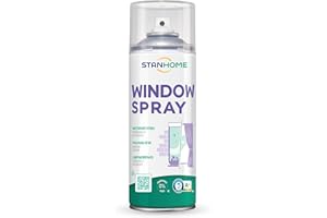 STANHOME | Spray Pulitore Vetri WINDOW SPRAY, Pulizia Vetri Interni e Esterni con Ammoniaca, Efficacia al 100%, 400 ml