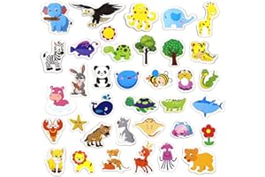 INDRNIF 36 Stück Schöne Tier Kühlschrank Magneten Kühlschrank Magneten Set Kühlschrankmagnete Kinder 3D Cartoon Tier kühlschrank Magnet Geeignet für Autos, Kühlschränke, Whiteboards