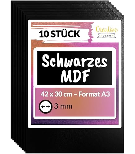 Produktbild von ZESABGE 2er-Pack Schwarze Acrylplatten A3 – 42x29,7 Cm, 1,7 Mm Dick, Zuschneidbar – Für DIY, Malerei, Heimdekoration, Tischschilder Und Mehr – Inkl. Schutzfolie