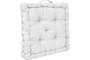 thesecrethome.es - Cojín Acolchado para Silla - Cojines para Sillas de Jadín, Comedor, Cocina de 40 x 40 x 7 cm - Beige