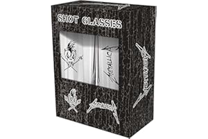 Metallica Scary Guy Indifférent Lot de verres à shots transparent Verre