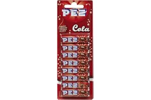 ‎PEZ PEZ Bonbons Cola 8 x 8,5 g (1 Packung) Bonbons mit Cola-Geschmack. Koffeinfrei. Gluten- und laktosefrei