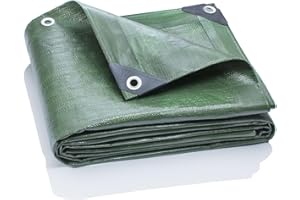 GardenMate 3x3m 140g/m² Gewebeplane Home & Garden Grün Abdeckplane Schutzplane Bootsplane