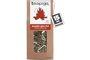 teapigs Pumpkin Spice Chai Tea Bags – Apple, Cinnamon & Cocoa Blend - Naturally Caffeine Free, Warming Autumnal Flavour - 15 Biodegradable Herbal Tea Bags