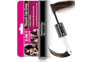 ANGIVLGA Beard Pen, Beard Pencil Filler For Thicker Beards Waterproof Fork-Tip Beard Filler For Men Easy Bead Filler Shaper Definer Effective Enhance Facial Hair Mens Grooming Set (Dark Brown)