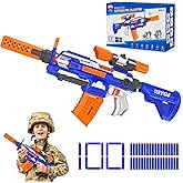 Electric Toy Gun for Children - VATOS Automatic Blaster Gun Sniper 100 Darts with Scope | Sniper Rifle Adjustable Rear Pad Gi