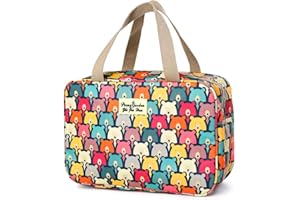A-QMZL Neceser Mujeres Neceser de Viaje Bolsa de Lavar Bolsa de Cosméticos Grande Bolsas de Tocador Señoras Bolsas de Aseo Organizador Impermeable Bolso de Lavado Maquillaje para niñas
