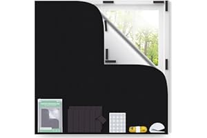 Inwee Tende Oscuranti Magnetiche Portatili al 100%, Adatta a Finestre Senza Forare, Temporanee per Camera da Letto, Nursery, Viaggi, RV, 200x145 cm