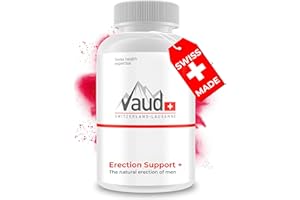 VAUD Natürliches Potenzmittel für Mann - L Arginin Kapseln hochdosiert - 100 Stück - Laborgeprüft - Booster für verbesserte L