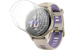 nvskvd 6 st skärmskydd för Garmin Forerunner 970 | Hydrogel HD transparent film flexibel mjuk, hög känslighet touch, reptålig