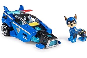 Paw Patrol, Veicolo della Polizia di Chase Tematizzato Il Super Film, con Luci e Suoni, Giochi per Bambini e Bambine, 3+ Anni