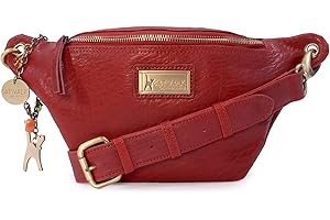 CATWALK COLLECTION HANDBAGS - Vera Pelle - Marsupio da Donna/Borsello da Cintura/Moda - Ariana - ROSSO BB