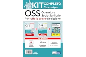 Kit completo dei Concorsi per OSS. Operatore Socio-Sanitario. Volumi completi per tutte le prove di selezione. Con guida tascabile. Con software di simulazione. Con video lezioni