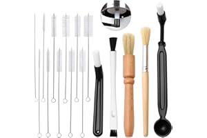 WENIUBIT Zestaw szczotek do czyszczenia kawy, 15 sztuk, w pełni automatyczny ekspres do kawy, szczotka do kawy, akcesoria do czyszczenia