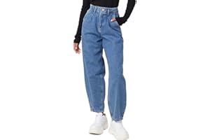 Vetinee Mom Jeans High Waisted Stretch Tapered Baggy Jeans for Women