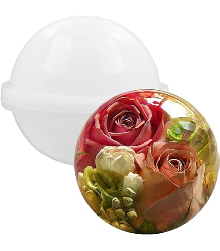 Moule Sphère Silicone Pour Bougies Et Résine - Diamètre ~7 Cm - Flexible Et Réutilisable - DIY Déco - 3