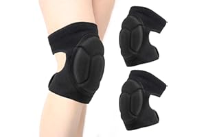 AEROGLO Knee Pads Work Thick Foam Knee Pads Work Anti Slip Collision Avoidance Knee Pads for Gardening Construction Cleaning Flooring Men Women(COLOR:Black)
