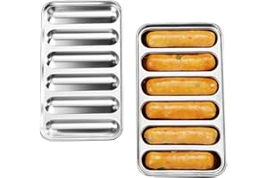 ‎LES-THERESA Les-Theresa Hausgemachte Hot Dog Form,Wurstform 304 Edelstahl Wurstform,Mit Deckel, leichte Entnahme,Babynahrungsergänzung Fleisch Wurstform,Antihaft Wurst Form,für BBQ Backen Kochen Home Küche