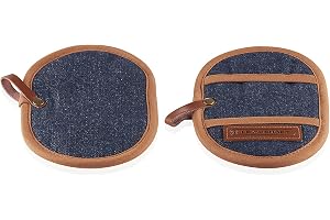 Le Creuset Fingertopp grythållare, set med 2, fläckbeständig, mörkblå denim