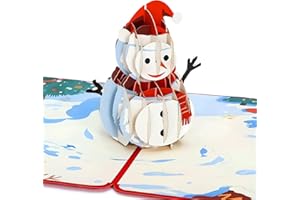 BIROYAL Biglietto 3D Natale, Biglietto Pop-Up di Natale, Auguri Natalizio, Biglietto Natale, Christmas Cards, Biglietto d’auguri natalizio con busta per Bambini, Amici e Famiglia