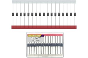 ALLECIN 1N5402 Diodi Raddrizzatori 3A 200V IN5402 Diodo Raddrizzatore DO-201AD 3Ampere 200Volt Assiale Diode Elettronico al Silicone (Confezione da 50 pezzi)