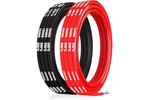 SCHDRA Cavo Elettronico Super Flessibile in Silicone 3,33mm² 12AWG - 5 Metri (2.5m Nero + 2.5m Rosso) per Modelli Radiocomandati, Elettrodomestici e Applicazioni Industriali
