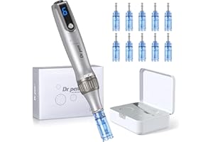 BESTAUTY Dr. pen Ultima M8S Profesjonalny rysik do mikronakłuwania – bezprzewodowy, łatwy w obsłudze, wyświetlacz LED, regulacja od 0 do 2,5 mm, 7 sterylnych wkładów, autentyczny Dr pen Mikroneedling dla
