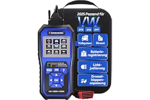‎KONNWEI KONNWEI KW450 OBD2 Diagnosegerät mit 9 Spezialfunktionen für VAG Fahrzeuge Diagnose Code Reader Öl SAS EPB TPS Reset Injektor Codierung DPF Lampe Anpassung Suspension Scan Tool