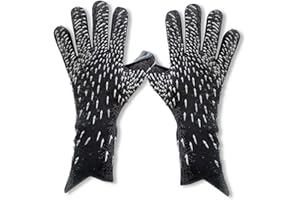OLYSPM Gants De Gardien Gant De Foot,Gants de Gardien de But Enfant,Gants en Latex de Haute qualité et Excellente Protection des Doigts,Gant Gardien de But Adulte, Homme,Junior