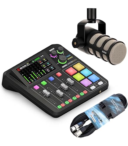 Rode Rodecaster Duo Audio Mixer – Wit – Met Gratis Wireless ME TX Zender – Ideaal Voor Podcasters, Streamers En Muzikanten – 7 Kanalen – Touchscreen – USB-C