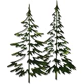Sizzix 660978 Thinlits Kalıp Seti, Woodlands, Tim Holtz, 2/paket