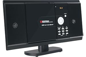 Beatfoxx MC-DVD-90 chaîne stéréo compacte Verticale, lecteurs DVD/CD/MP3, Portes USB/SD et Bluetooth