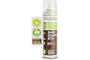 ‎FIBERTEC FIBERTEC Shoe Guard Eco 200ml - 100% PFC-freies Imprägnierspray für Schuhe aus Leder und Textilschuhe, Nachhaltige Imprägnierung ohne Treibgase, Made in Germany