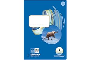 ‎STAUFEN Staufen Style Schulheft - 10 Hefte je 16 Blatt, DIN A4, Lineatur 2 (4/4/4 mm liniert), 80 g/m² Papier