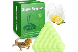 ENBABBOR 24 Pack Snake & Lizard Repellent for Yard, Natural Rodent Repellent Balls for Outdoors and Indoor, Keep Snakes Lizard and Rodent Away from Lawn Yard Garden Camping Fishing Pet Safe