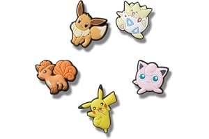 Crocs Pokemon Character 5 Pack, Charm Decorativi per Scarpe Unisex-Adulto, Multicolore, Taglia Unica