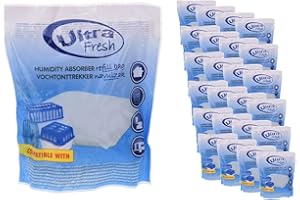 Spetebo 24 paquetes de 450 g para deshumidificador Ultra Fresh – Recarga para deshumidificador, paquete de recambio para secador de habitación, granulado