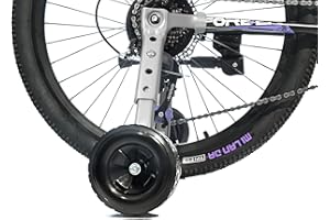 MOSHAY Roll Over Immagine per Zoom in bici ruote di allenamento adatta 16 18 20 22 24 pollici bambini bicicletta variabile (black2)