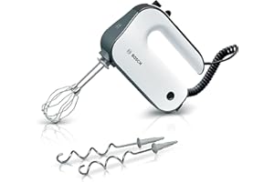 elvisp, MFQ49300, Grå/Vit | 5 hastigheter och turbofunktion | Ergonomiskt grepp