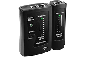 Mcbazel Network Cable Tester for Ethernet RJ45 RJ11 RJ12 LAN, Portable Ethernet Tester with Smart LED Indicators, Shielded Cable Detector for Cat5/Cat6/Cat7 Cables