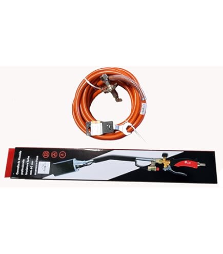 Cannello A Leva Con Fiamma Pilota - Beccuccio 60mm E Tubo 5mt | Kemper