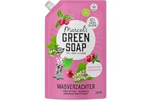 Marcel's Green Soap - Recharge d'adoucissant Patchouli & Canneberge - Adoucissant liquide - Sans microplastiques ni huile de palme - Végétalien - 750ml